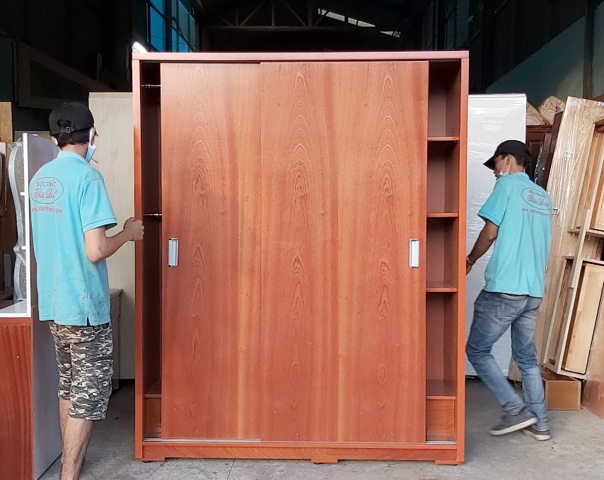 Tủ quần áo cửa lùa tại xưởng mộc nội thất Thái Bình