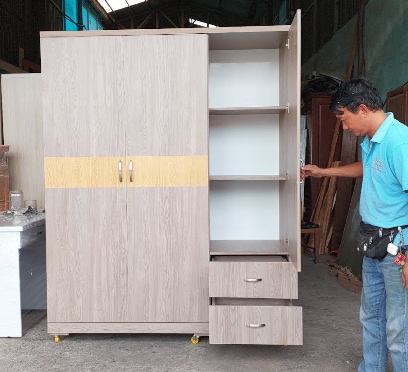Tủ quần áo gỗ công nghiệp tại TPHCM