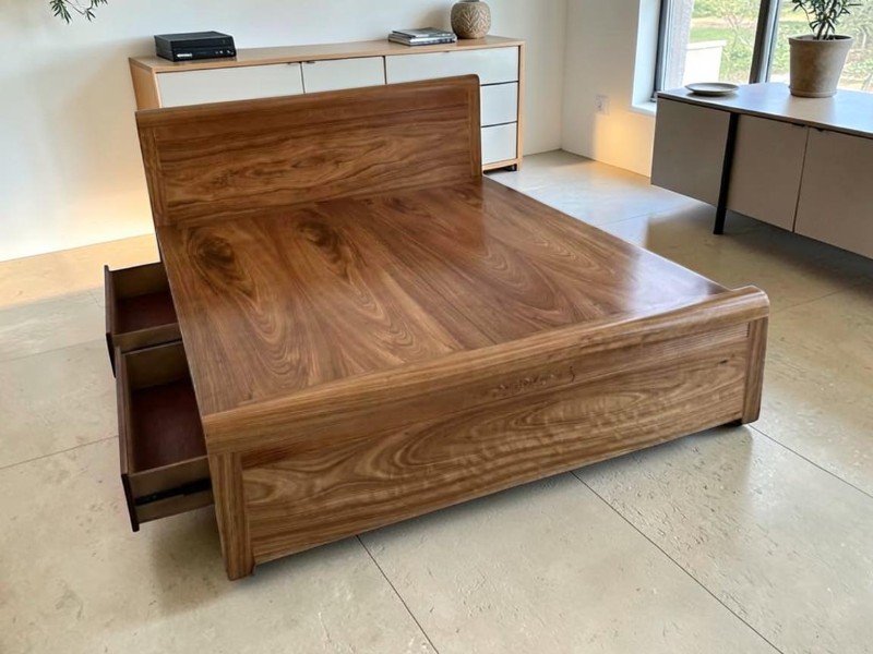 giường gỗ sồi nga 1m6 tại TPHCM