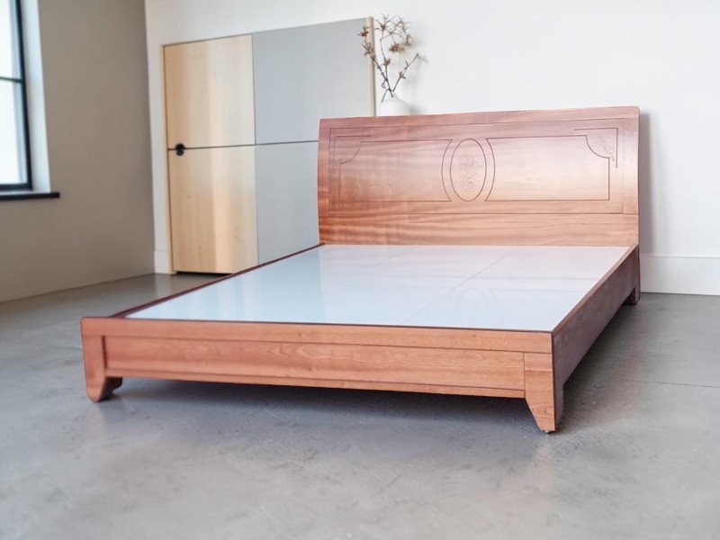 giường gỗ sồi nga 1m6 tại TPHCM
