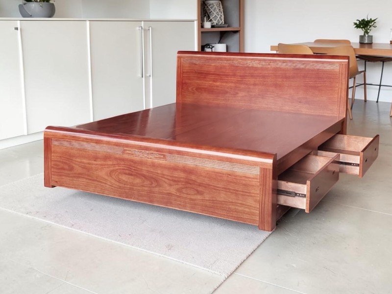 giường gỗ sồi nga 1m6 tại TPHCM