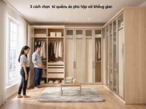 3 cách chọn tủ quần áo phù hợp với không gian phòng ngủ