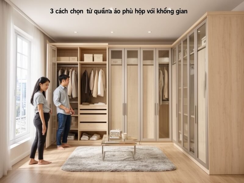 3 cách chọn tủ quần áo phù hợp với không gian phòng ngủ