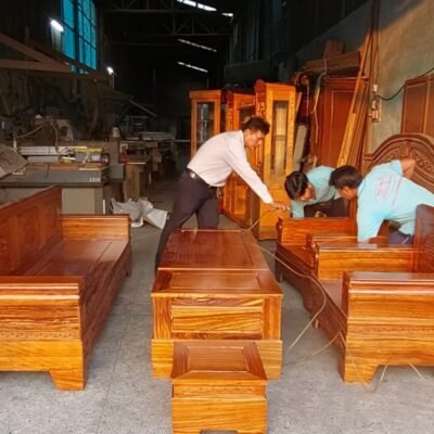 Bàn ghế salon gỗ phòng khách