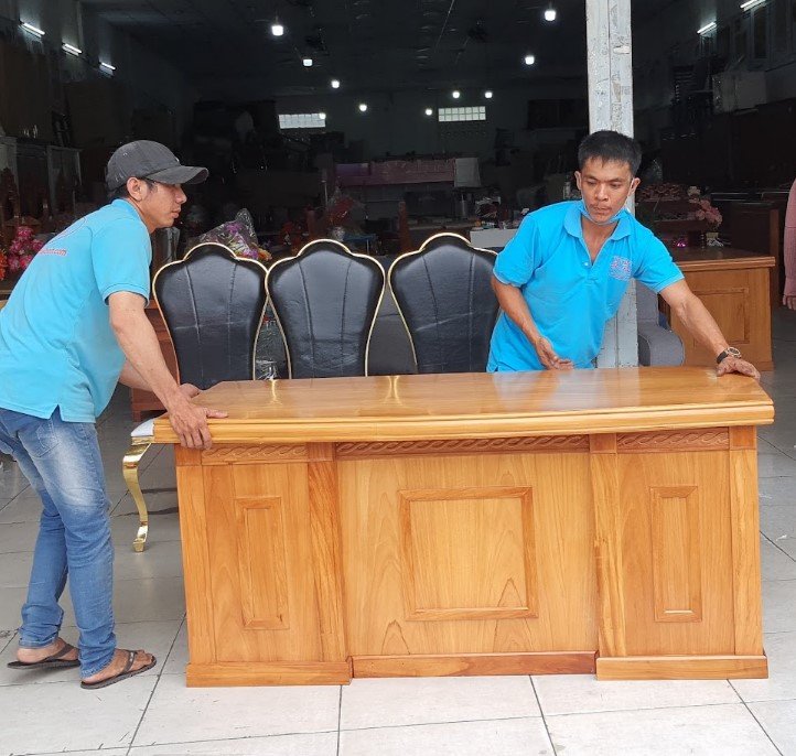 Bàn làm việc gỗ tự nhiên cao cấp MS 3423 Bàn làm việc gỗ tự nhiên hoàn thiện sẵn sàng giao hàng