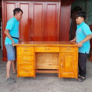 Bàn làm việc văn phòng gỗ tự nhiên