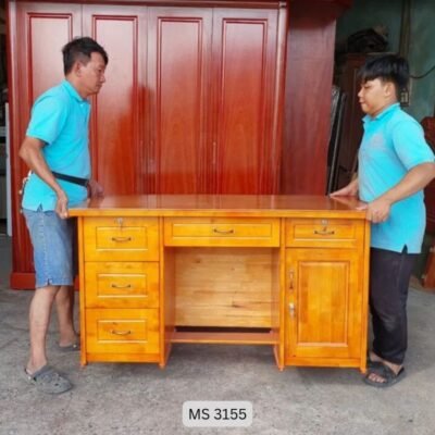 Bàn làm việc văn phòng gỗ tự nhiên