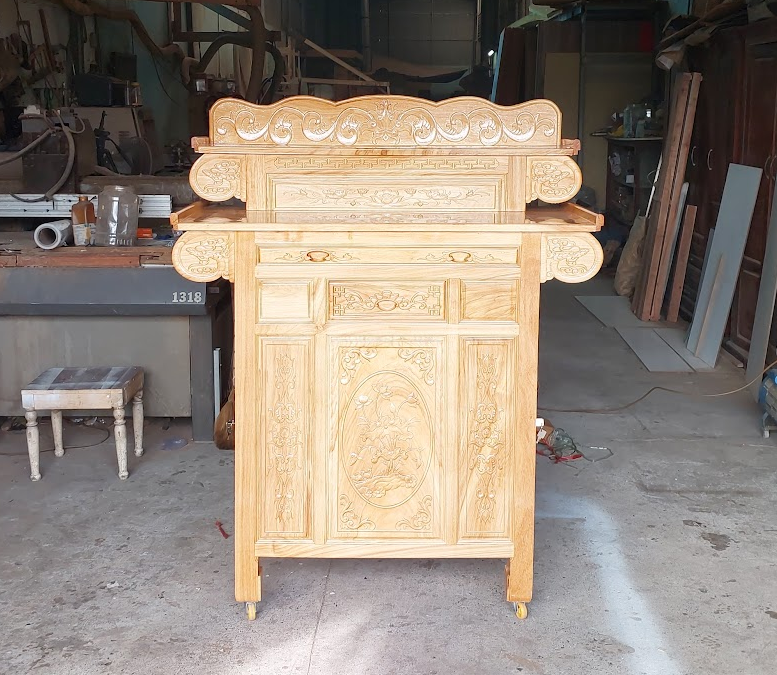 Tủ thờ bụng phệ gỗ gõ đỏ tự nhiên 3468 Tủ thờ bụng phệ gỗ gõ đỏ tự nhiên 3468