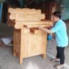 Bàn thờ gỗ gõ đỏ hiện đại