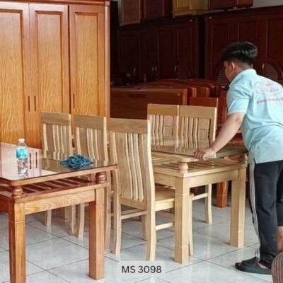 Bộ bàn ăn gỗ sồi 6 ghế