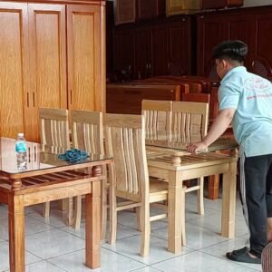 Bộ bàn ăn gỗ sồi 6 ghế MS 3098