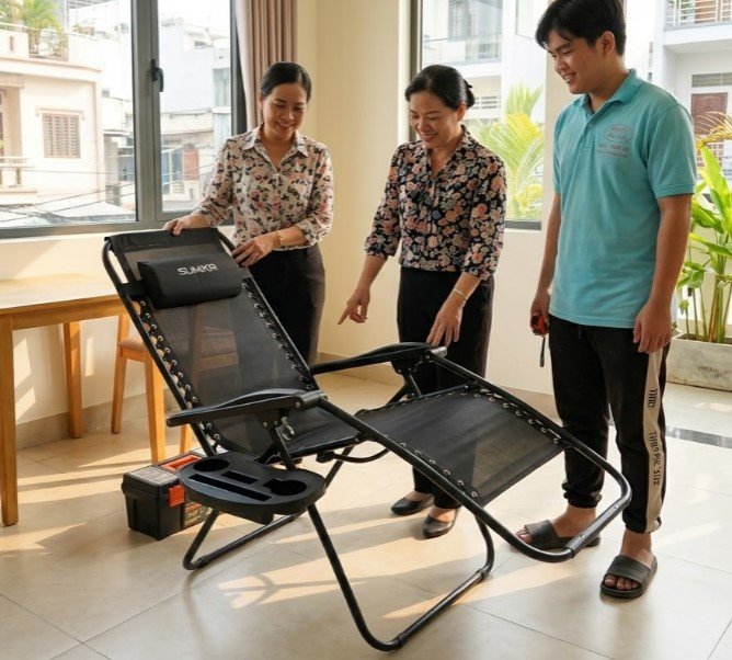 Ghế bố xếp SUMIKA chính hãng MS 3466