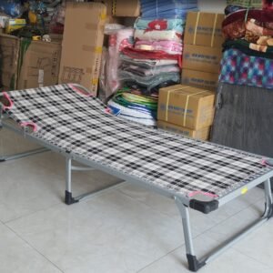 Giường bố xếp vải caro Kích thước 90cm MS 2843