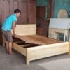 Giường ngủ gỗ sồi 1m6