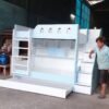 Giường tầng cho bé trai màu xanh