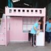 Giường tầng kết hợp bàn học và tủ quần áo MS 2766 Giường tầng kết hợp bàn học và tủ quần áo