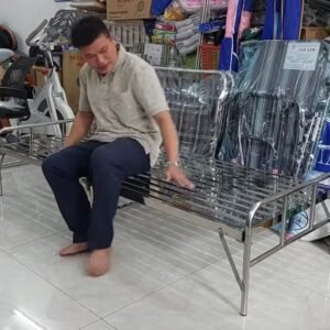 Giường xếp inox Kích thước 1m2 MS 3479
