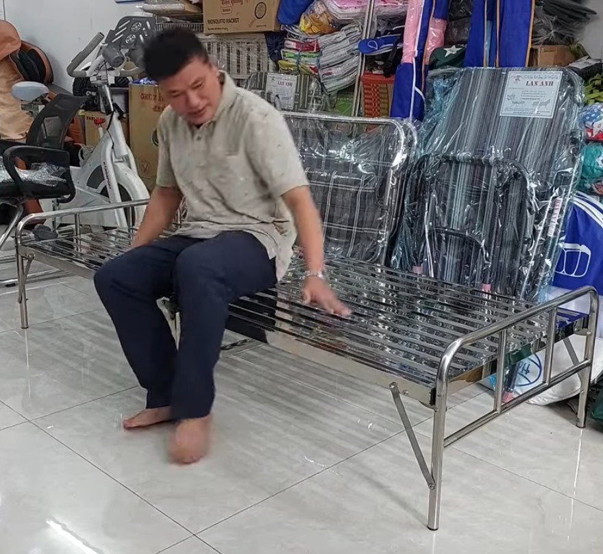 Giường xếp inox | Kích thước 1m2 MS 3479 Giường xếp inox Kích thước 1m2 MS 3479