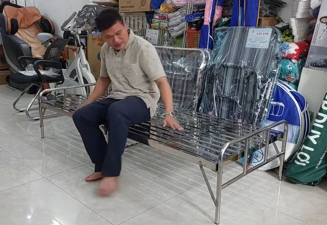 Giường xếp inox | kích thước 1m MS 3478 Giường xếp inox | kích thước 1m MS 3478
