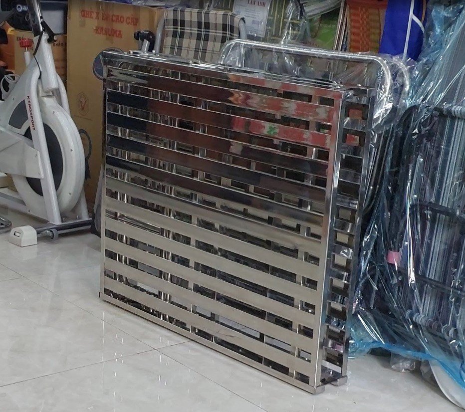 Giường xếp inox | kích thước 1m MS 3478 Giường xếp inox | kích thước 1m MS 3478