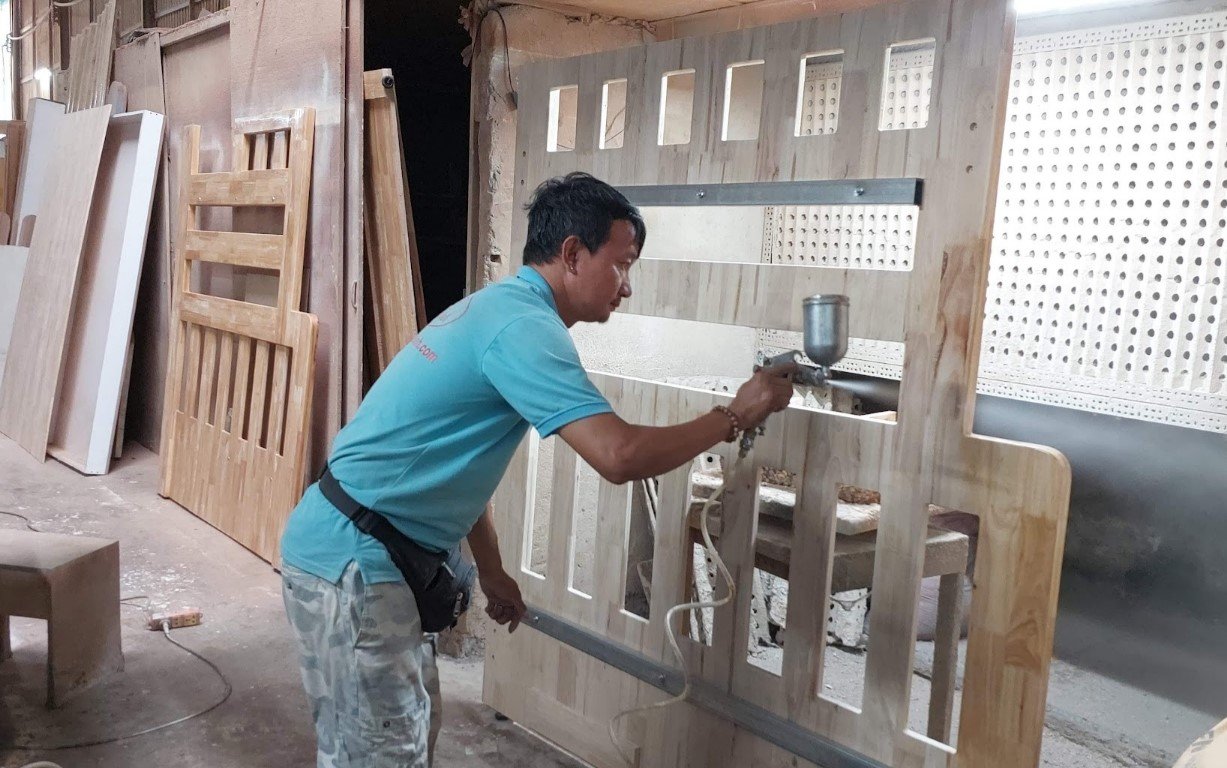 Vách ngăn phòng khách kết hợp kệ tivi MS 3019