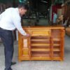 Tủ giày gỗ tự nhiên 1m2 MS 3258 Tủ giày gỗ tự nhiên 1m2
