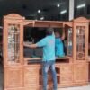 Tủ kệ tivi liền tủ rượu gỗ tự nhiên MS 2747 Tủ kệ tivi liền tủ rượu gỗ tự nhiên