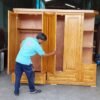 Tủ quần áo 4 cánh kèm kệ trang trí