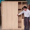 Tủ quần áo cánh lùa có kệ trang trí