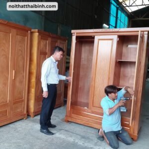 Tủ quần áo gỗ tự nhiên MS 3262