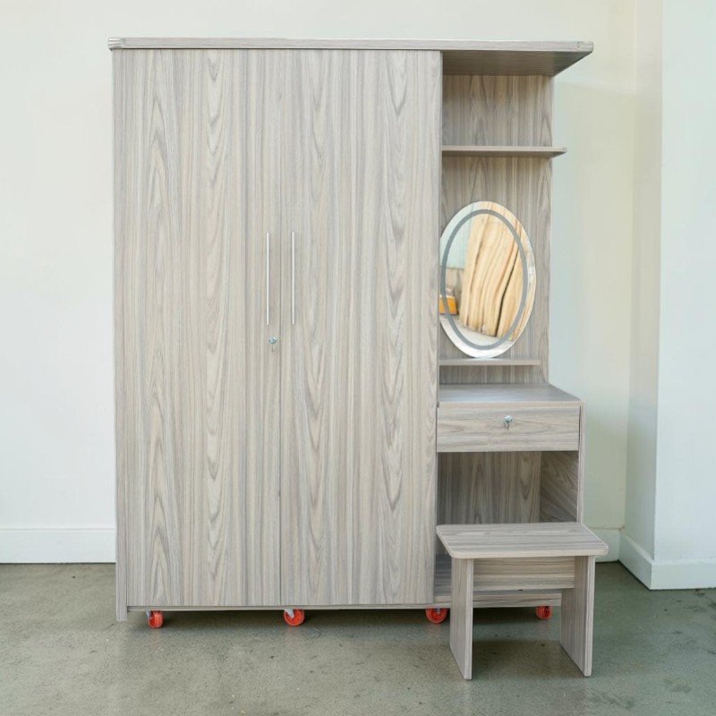 Ngăn kéo bàn trang điểm bên trong tủ quần áo gỗ công nghiệp