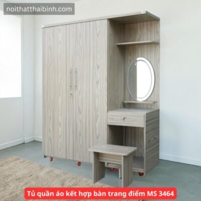 Tủ quần áo kết hợp bàn trang điểm