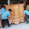 Tủ thờ bụng phệ gỗ gõ đỏ tự nhiên