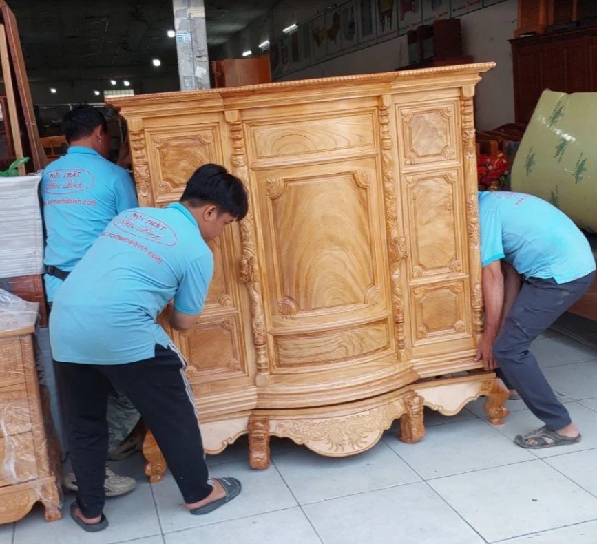 Bàn Thờ Chung Cư Gỗ Gõ Đỏ Nhỏ Gọn Phong Thủy Chuẩn Tủ thờ bụng phệ gỗ gõ đỏ tự nhiên 3468