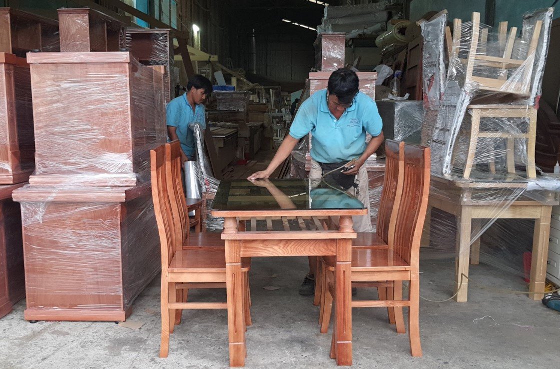 Bộ bàn ăn 8 ghế gỗ căm xe gõ đỏ MS 3469