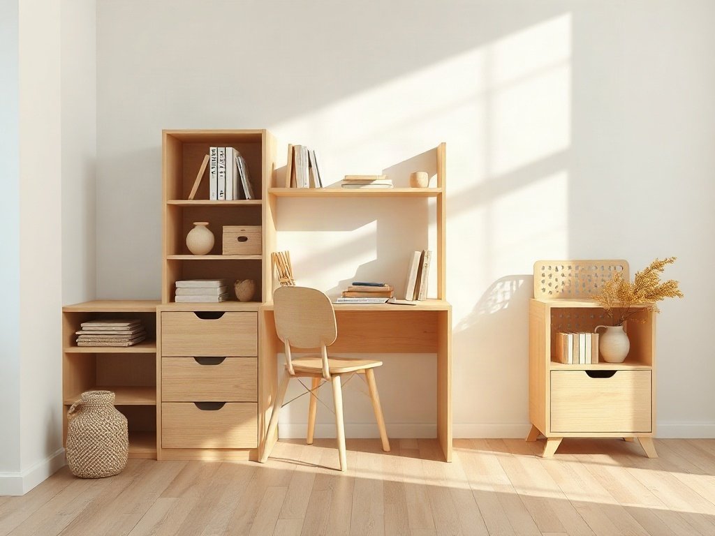 Bàn học kệ sách cho bé - những lưu ý khi chọn mua Bàn học kệ sách cho bé thiết kế đa năng góc sáng tạo