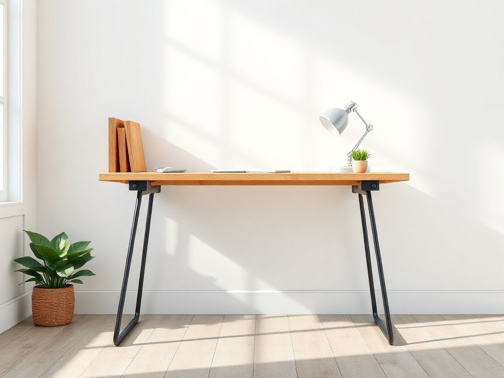 Cửa hàng bán bàn làm việc hiện đại gần đây Bàn làm việc khung sắt sơn tĩnh điện phong cách công nghiệp