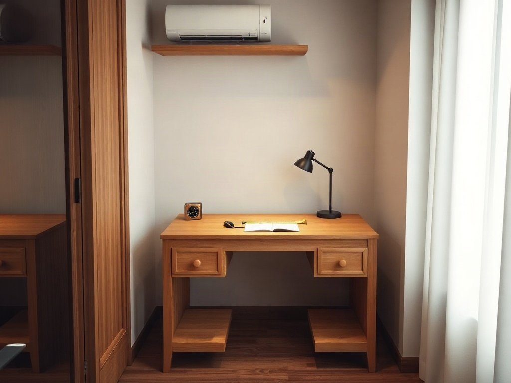 Bàn làm việc văn phòng tại quận 6 kê gọn trong phòng nhỏ