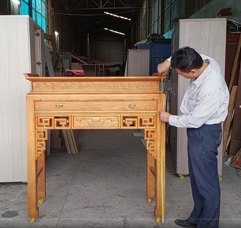Tủ thờ cẩn xà cừ cao cấp MS 3382