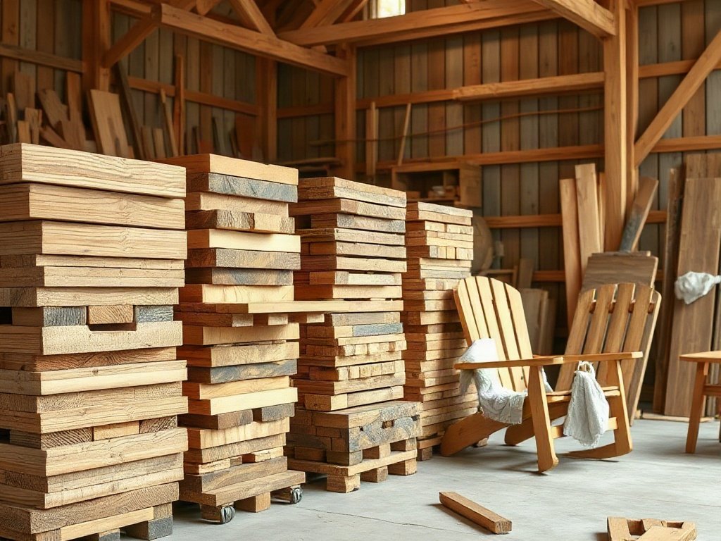 Các loại gỗ tự nhiên dùng làm khung ghế bố tại xưởng