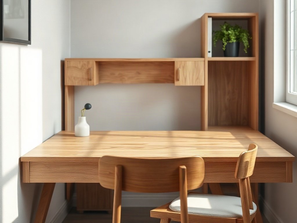 5 cách chọn bàn làm việc hợp phong thủy và công năng Cách chọn bàn làm việc hợp không gian phòng nhỏ gọn gàng