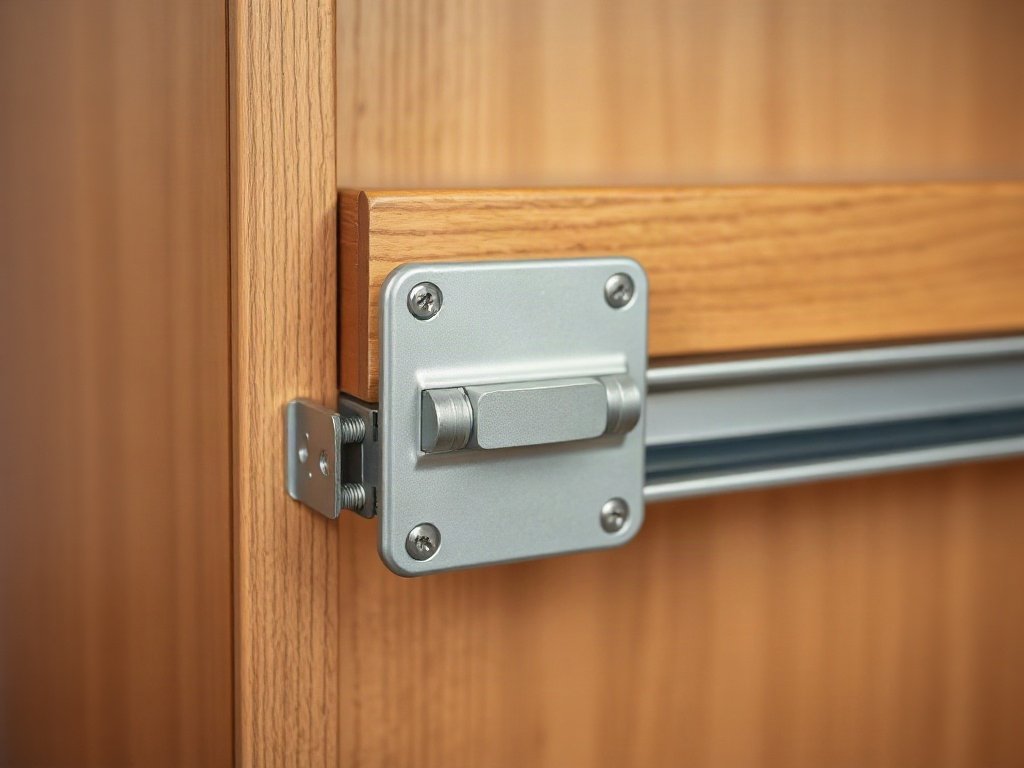 Cận cảnh bản lề và ray trượt ngăn kéo tủ giầy cao cấp