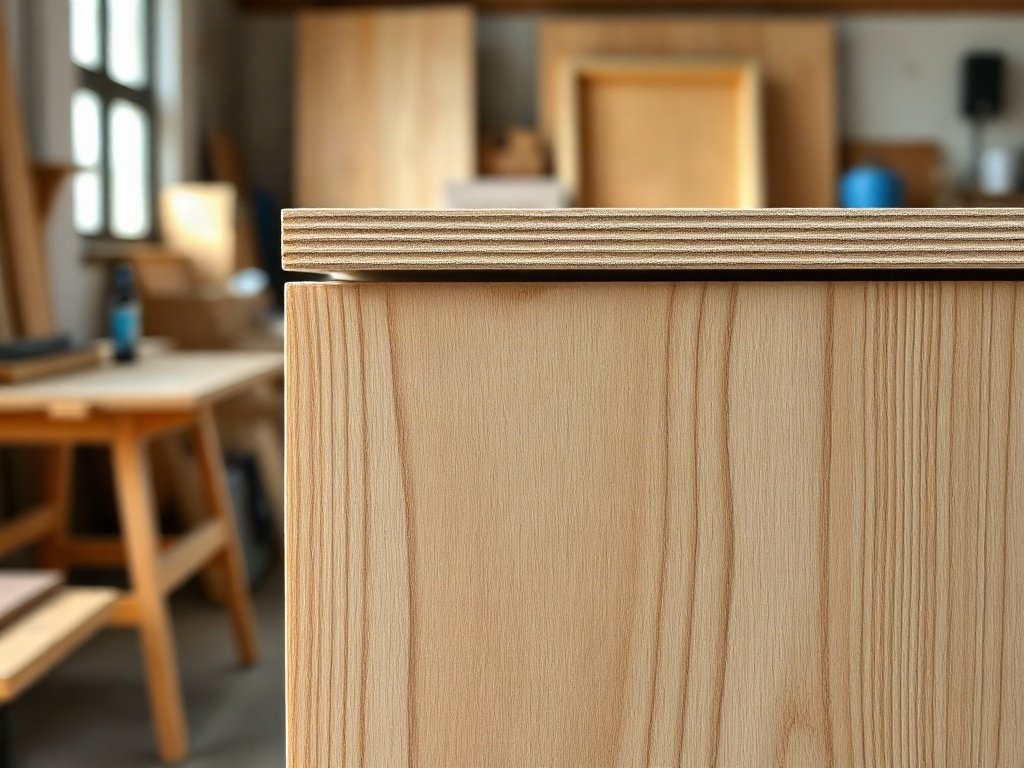 Tủ quần áo gỗ công nghiệp giá rẻ bền đẹp cho mọi gia đình Cận cảnh mí dán cạnh và bề mặt melamine của tủ quần áo MDF giá rẻ