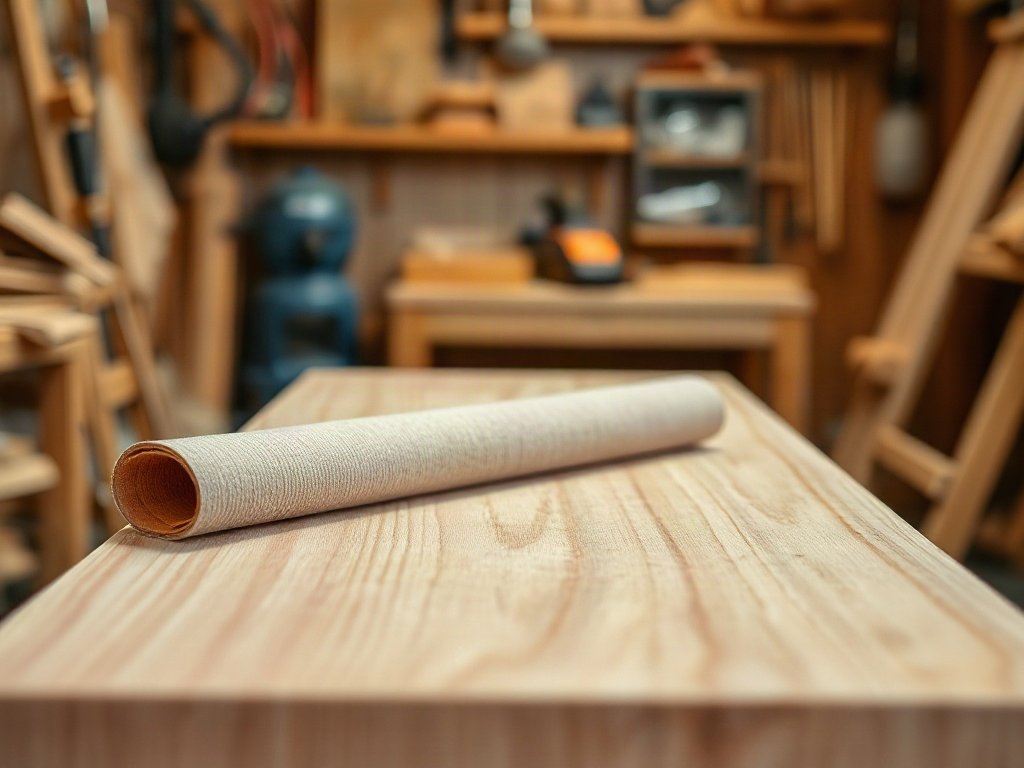 Chà nhám vùng mặt tủ quần áo trầy xước sâu đúng kỹ thuật