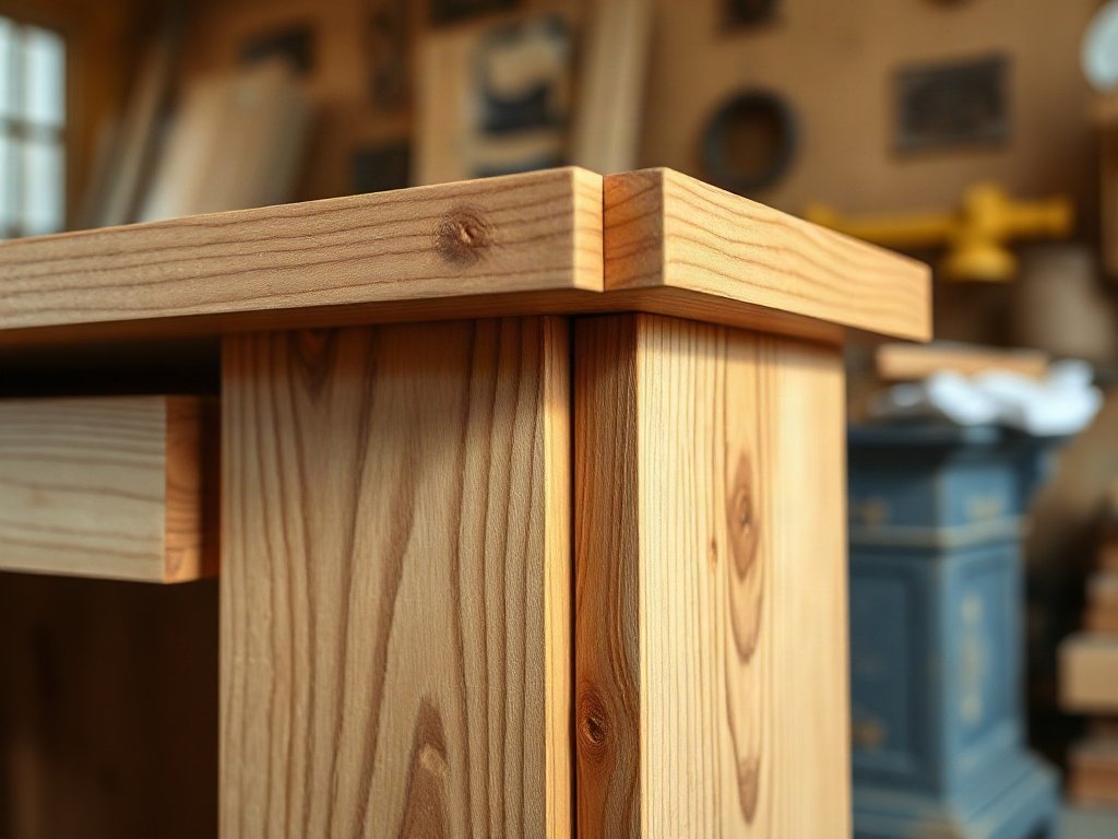 Chi tiết mối mộng góc quyết định độ bền của kệ tivi gỗ