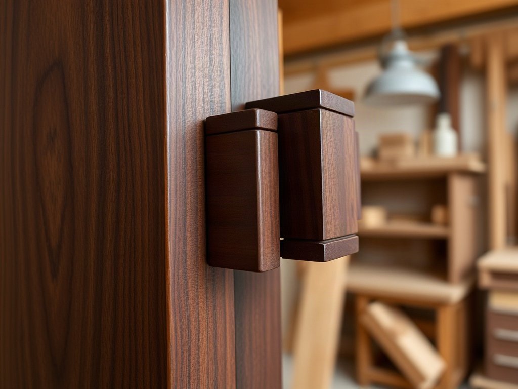 Nơi bán tủ quần áo hiện đại giá rẻ Chi tiết mộng ghép âm dương tại góc tủ quần áo gỗ óc chó