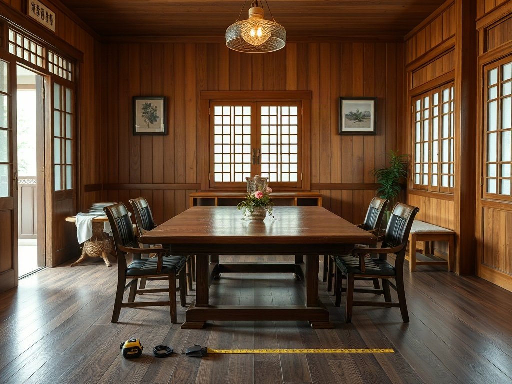 8 Bí Quyết Chọn Bàn Ăn Bền Đẹp Từ Thợ Mộc 20 Năm Kinh Nghiệm Đo kích thước bàn ăn phù hợp không gian phòng ăn