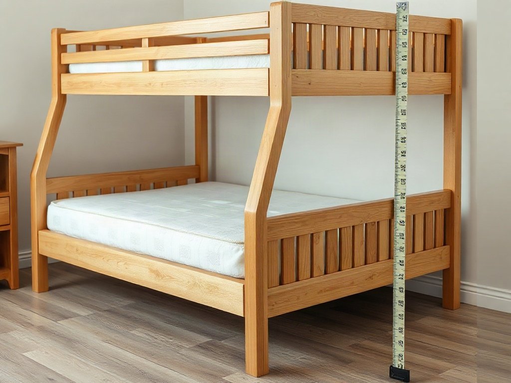 Giường 2 tầng tại quận 8 đẹp bền chắc chắn tiện lợi Đo kích thước chiều cao giữa hai tầng của giường 2 tầng gỗ