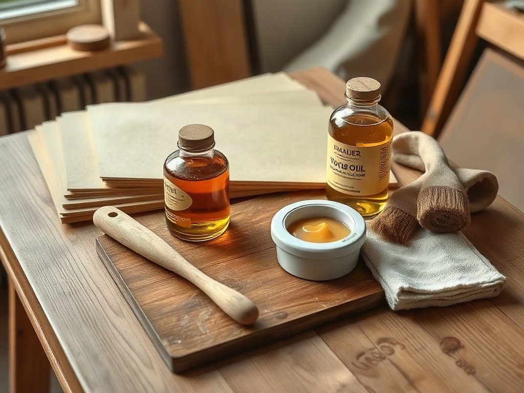 5 mẹo làm mới bàn ăn gỗ không tốn kém mà hiệu quả bất ngờ Dụng cụ và vật liệu hỗ trợ làm mới bàn ăn gỗ không tốn kém