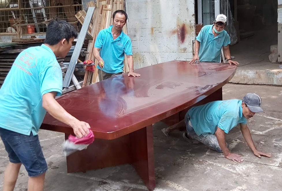 Giường ngủ gỗ gõ đỏ mẫu quạt MS 3097
